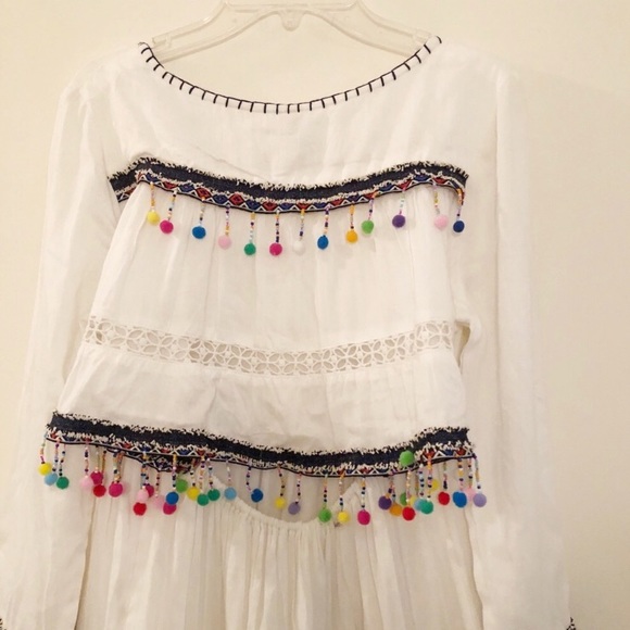 RAGA Coconut Cover Pom Pom Tassel Short Dress - Picture 6 of 8